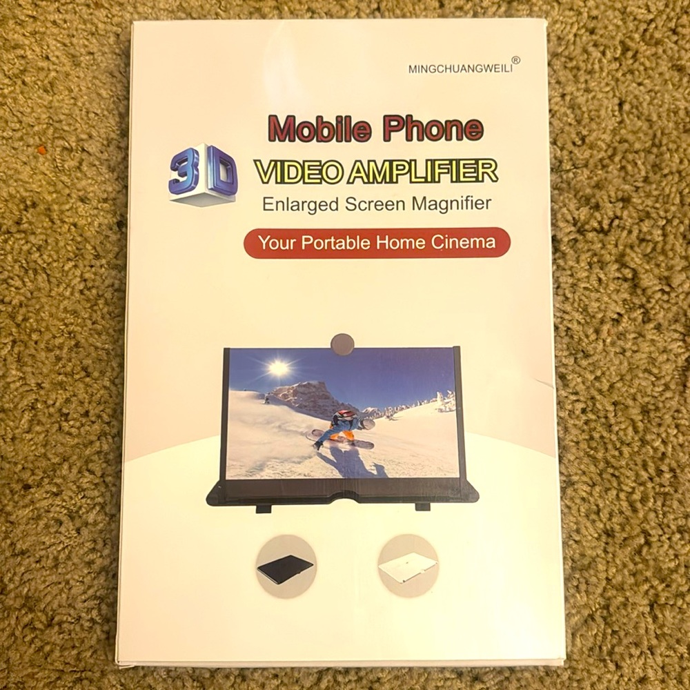 Mobile phone screen, magnifier